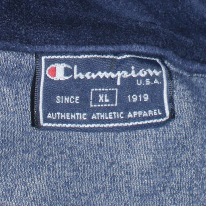 Champion Womens Blue XL Velour Full Zip Activewear Jacket