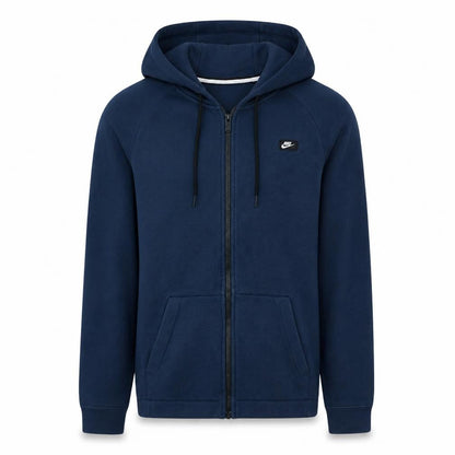 Nike Men's Blue Full Zip Hoodie Size S Fleece Sportswear