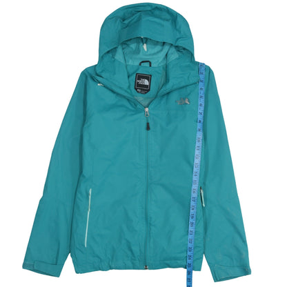 The North Face Women's Green Waterproof Hooded Rain Jacket M