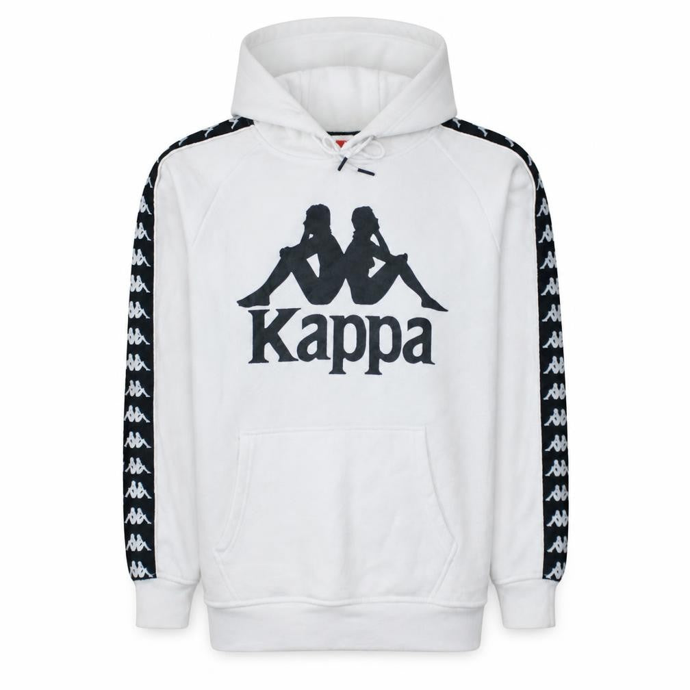Kappa Men's White Small Pullover Hoodie with Logo