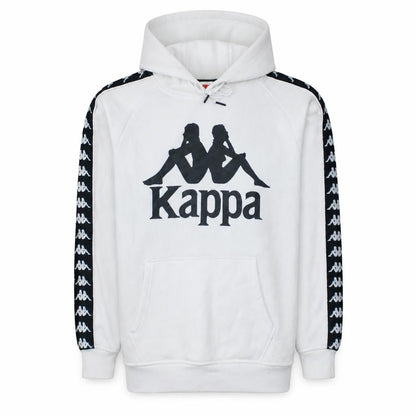 Kappa Men's White Small Pullover Hoodie with Logo