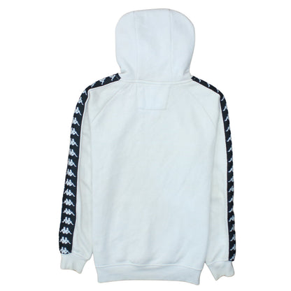 Kappa Men's White Small Pullover Hoodie with Logo
