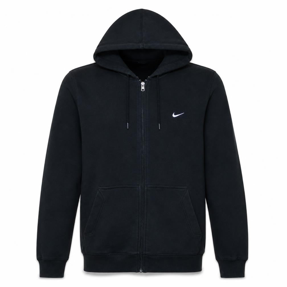 Nike Men's Black Medium Full Zip Hoodie Sweatshirt