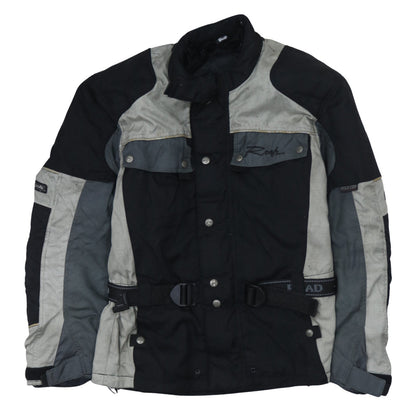 Polo Men's Black Motorcycle Jacket M Waterproof Belted Polyamide