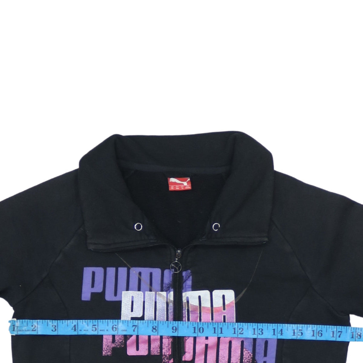 Puma Womens Black Track Jacket Size 14 Full Zip Activewear