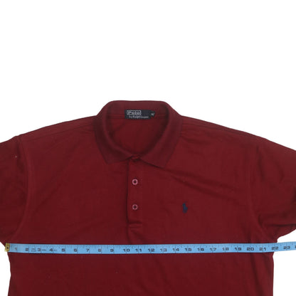 Ralph Lauren Men's Red Cotton Polo Shirt XL Classic Fit