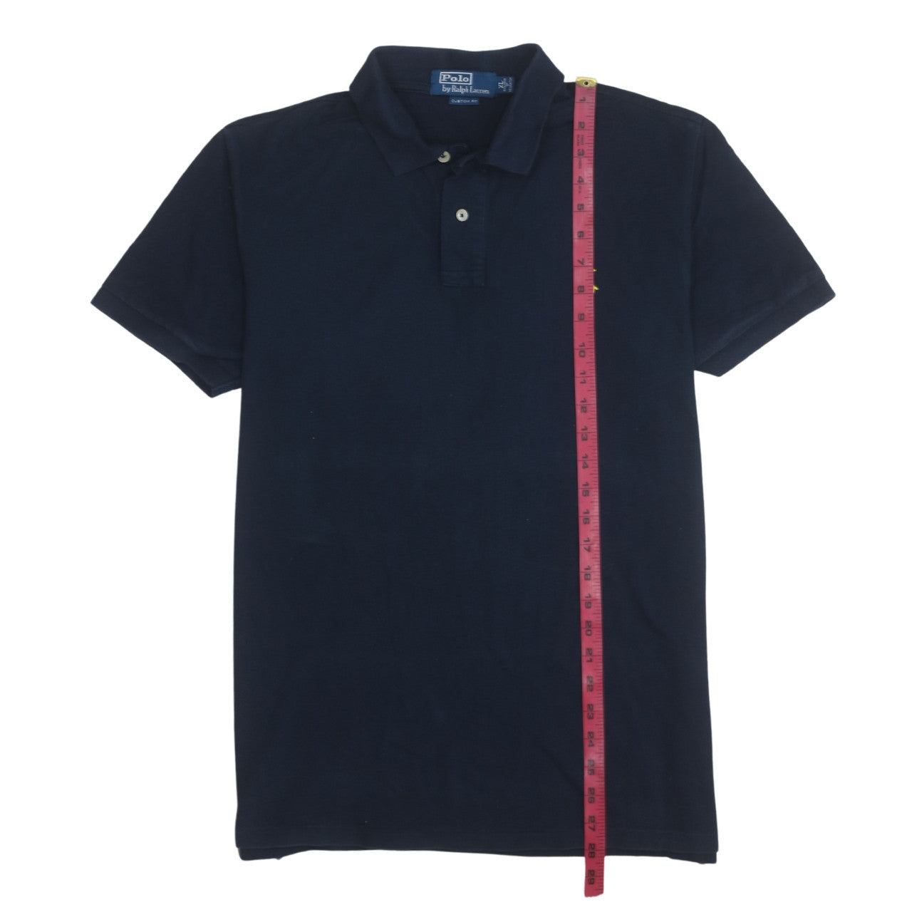Ralph Lauren Men's Blue XL Custom Fit Short Sleeve Polo Shirt