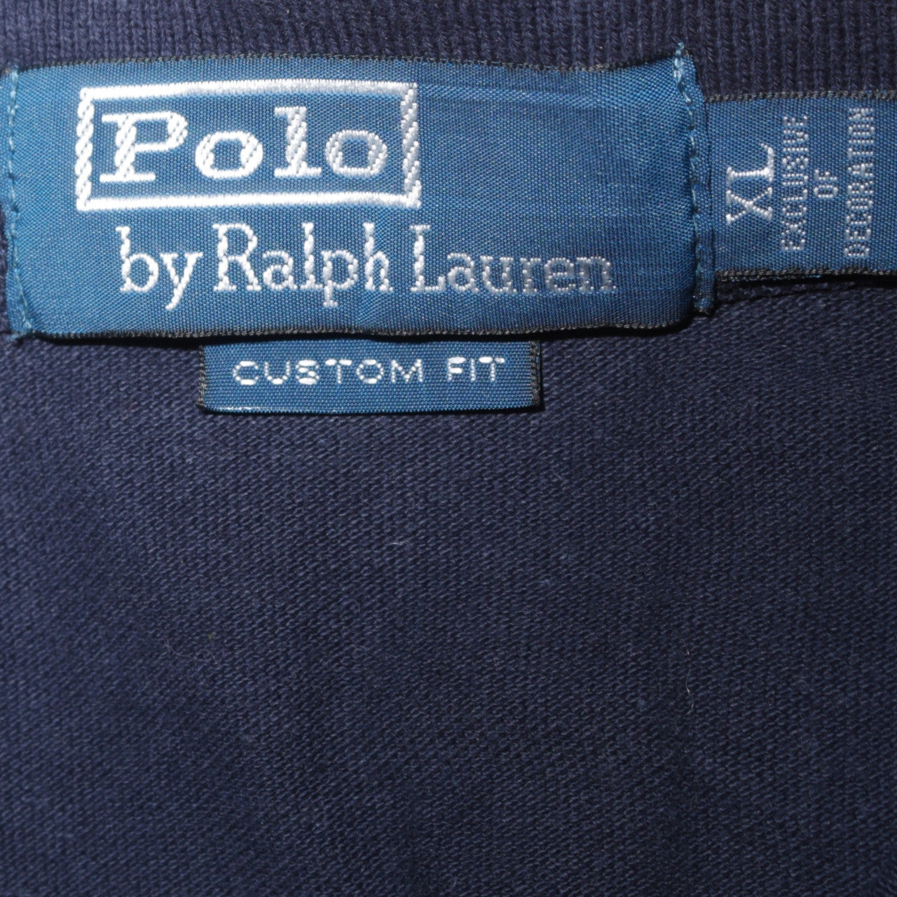 Ralph Lauren Men's Blue XL Custom Fit Short Sleeve Polo Shirt