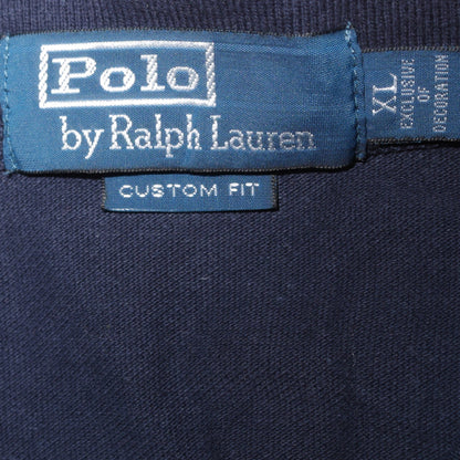 Ralph Lauren Men's Blue XL Custom Fit Short Sleeve Polo Shirt