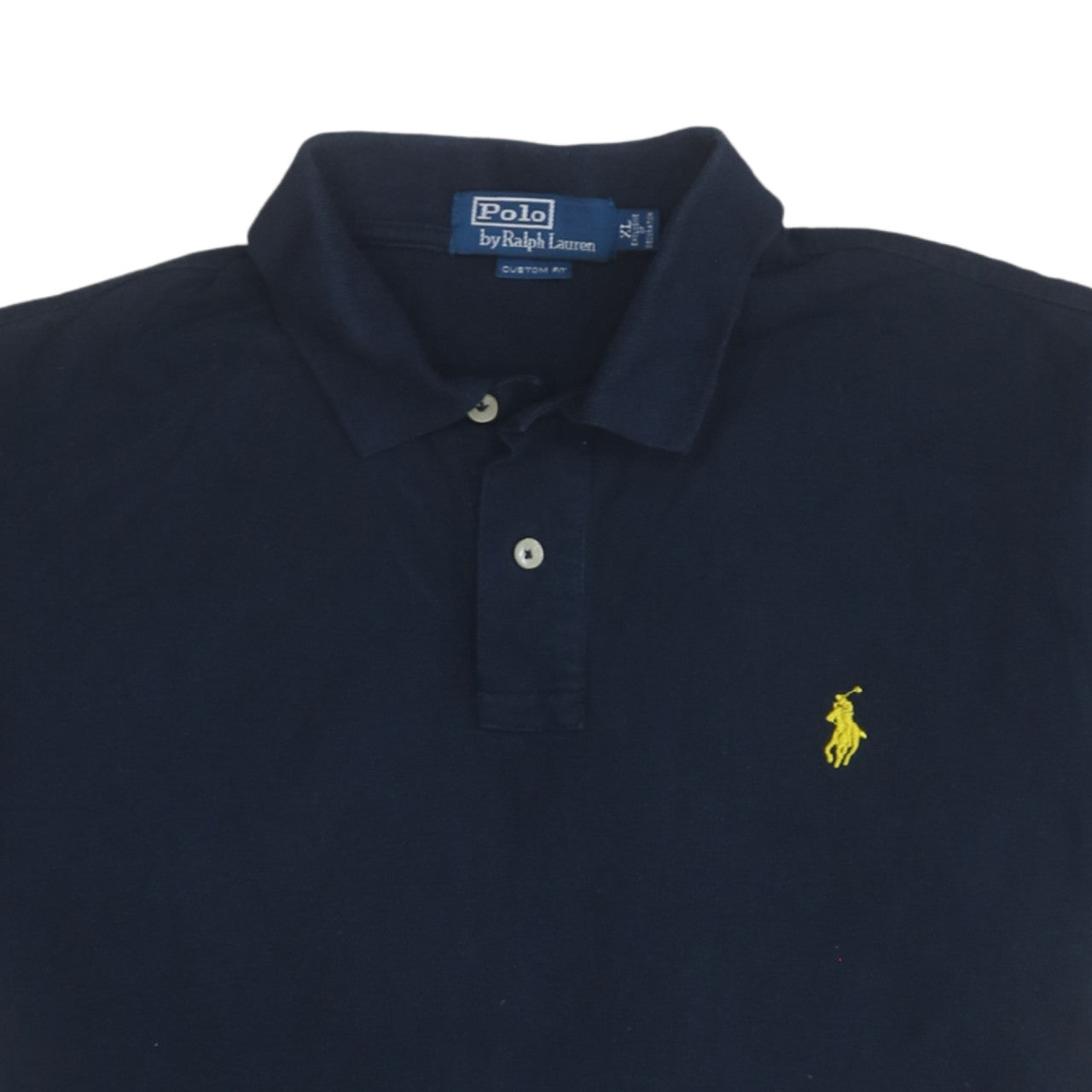 Ralph Lauren Men's Blue XL Custom Fit Short Sleeve Polo Shirt