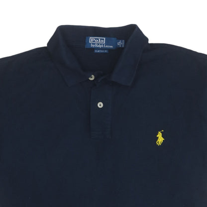 Ralph Lauren Men's Blue XL Custom Fit Short Sleeve Polo Shirt