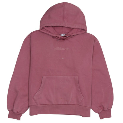 Adidas Women Pink Pullover Hoodie Size 10 Hooded Sweatshirt Casual