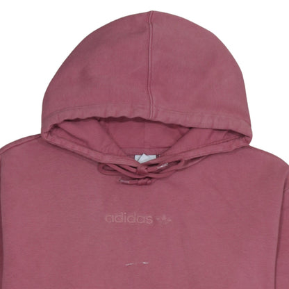 Adidas Women Pink Pullover Hoodie Size 10 Hooded Sweatshirt Casual