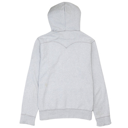 Levi's Men's Grey Hooded Pullover Sweatshirt Size L Logo Print