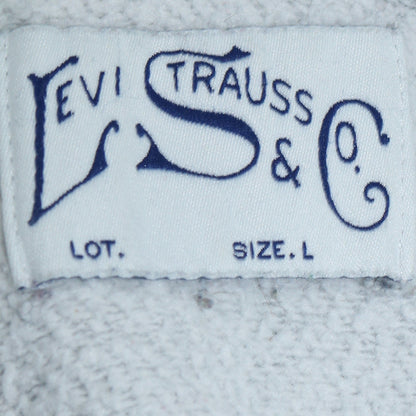 Levi's Men's Grey Hooded Pullover Sweatshirt Size L Logo Print