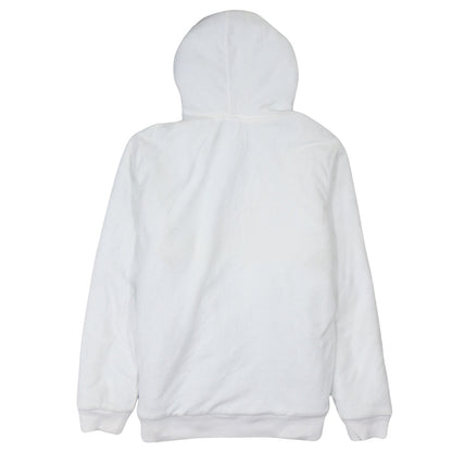 Everlast Mens White Full Zip Hoodie XL Boxing Graphic Fleece Hooded Sweatshirt