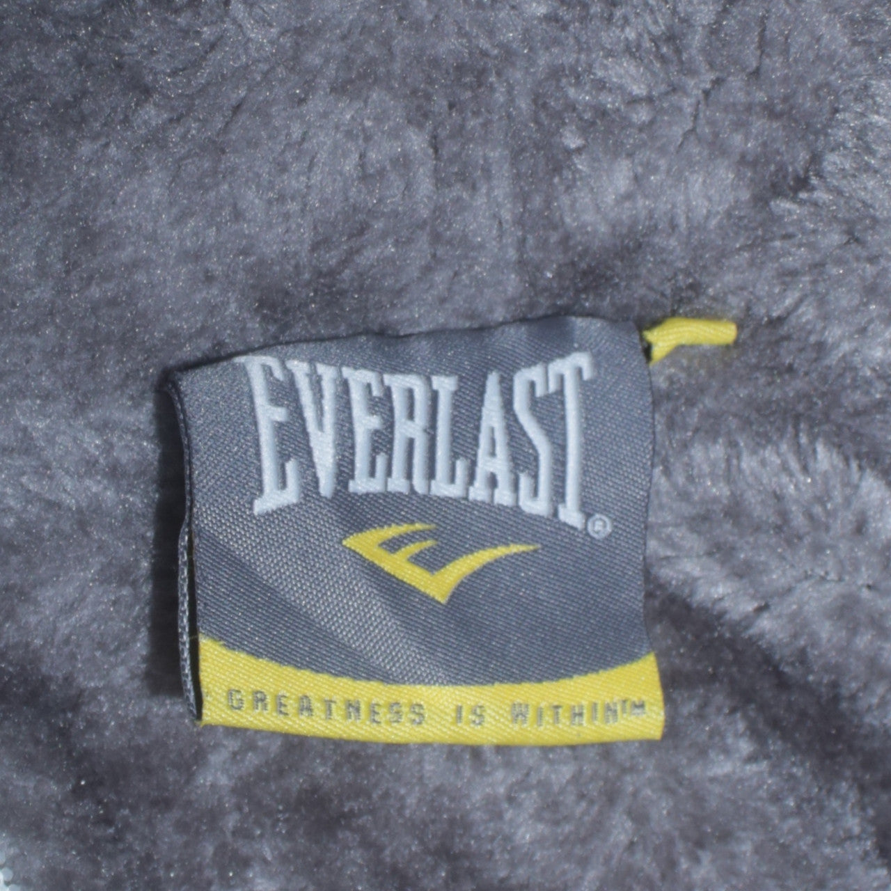 Everlast Mens White Full Zip Hoodie XL Boxing Graphic Fleece Hooded Sweatshirt