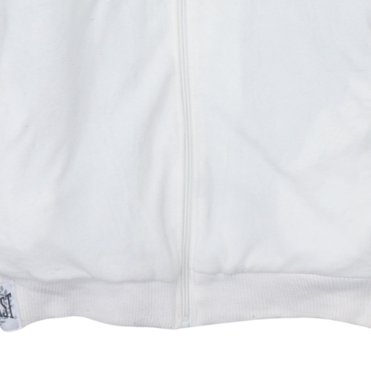 Everlast Mens White Full Zip Hoodie XL Boxing Graphic Fleece Hooded Sweatshirt