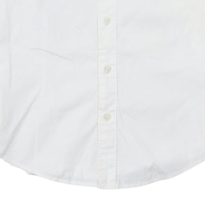 Hilfiger Denim Men's White Long Sleeve Button-Up Shirt Size S