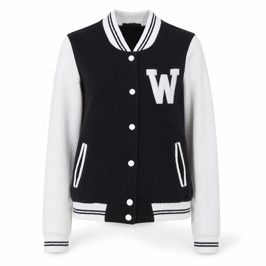 Tally Weijl Women's Black Varsity Jacket Size 6