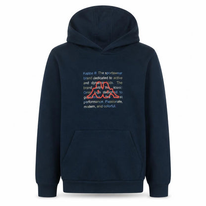 Kappa Boys Blue Pullover Hoodie 14 Years Graphic Logo Hooded Sweatshirt