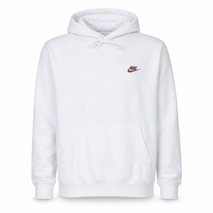 Nike Men's White Pullover Hoodie Medium Logo Sportswear