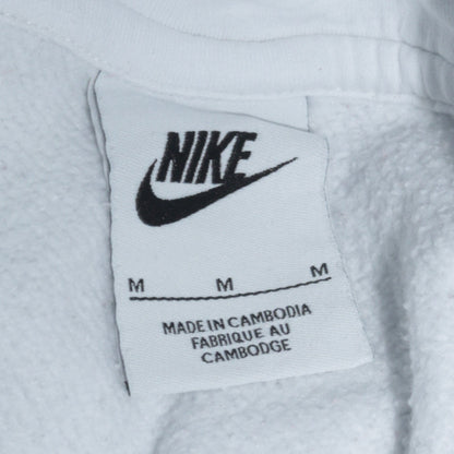 Nike Men's White Pullover Hoodie Medium Logo Sportswear