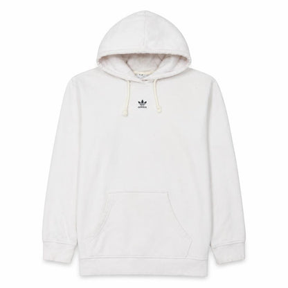 Adidas Men's White Pullover Hoodie L Logo Fleece Sweatshirt