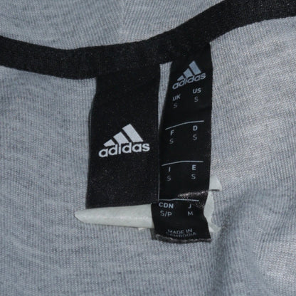Adidas Men's Grey Full Zip Hoodie S Sportswear
