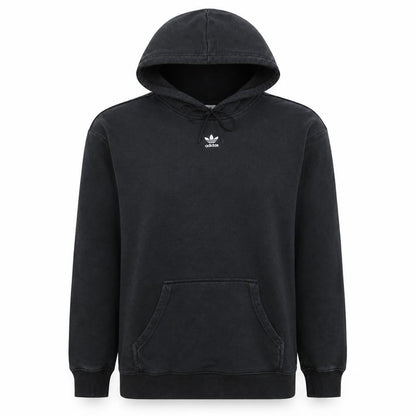 Adidas Womens Black Pullover Hoodie Size 10 Cotton Casual Sweatshirt