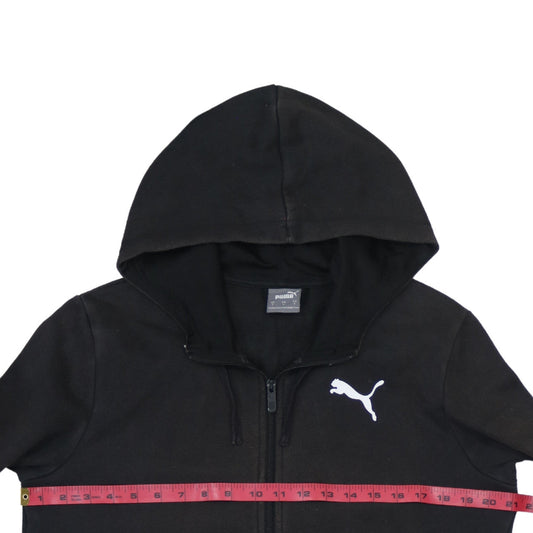 Puma Men's Black Full Zip Hoodie Size S Sportswear Fleece
