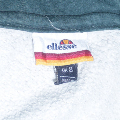 Ellesse Men's Grey Colour Block 1/2 Zip Hoodie Size S