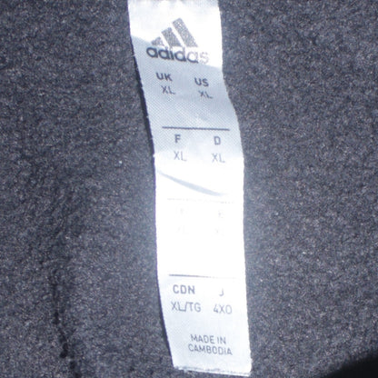 Adidas Men's Black XL Pullover Sports Hoodie Fleece Sweatshirt