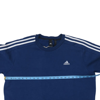 Adidas Men's Blue XL Pullover Crew Neck Sports Sweatshirt