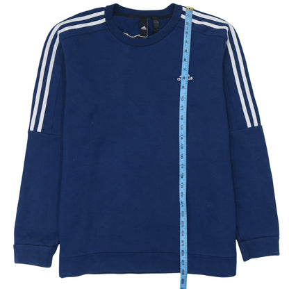 Adidas Men's Blue XL Pullover Crew Neck Sports Sweatshirt