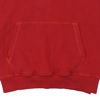 Gymshark Mens Red Pullover Hoodie Size M Regular Fit Sportswear