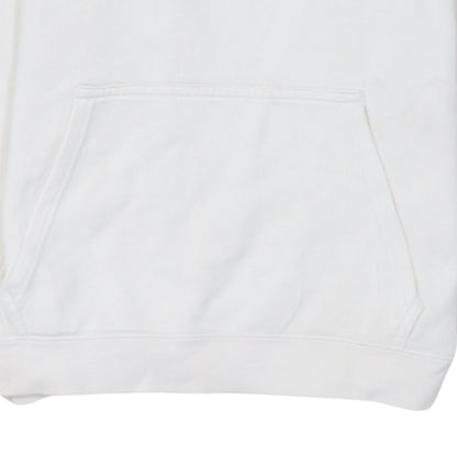 Nike Men's White Pullover Hoodie S Regular Fit Graphic Logo