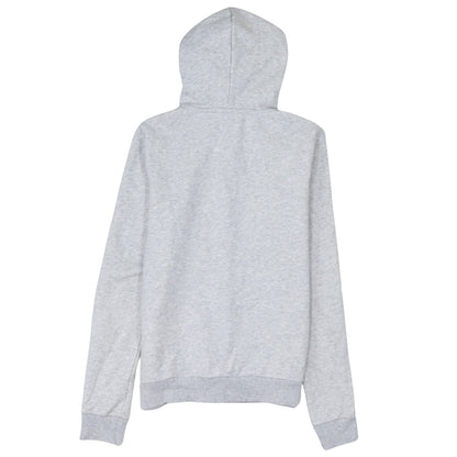 Puma Womens Grey Full Zip Hoodie Size 10 Logo Hooded Sweatshirt