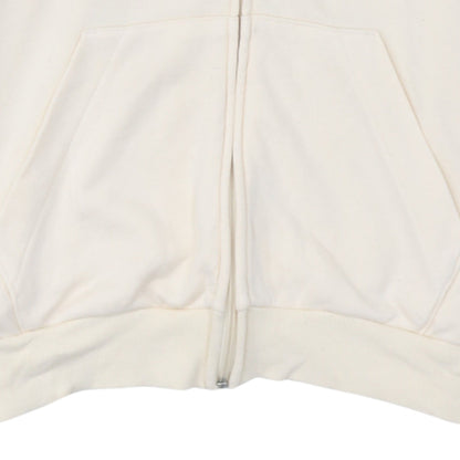 Adidas Women Beige Full Zip Hoodie Sweatshirt XL