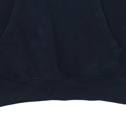 Champion Men's Blue Pullover Hoodie Medium Logo Fleece Sweatshirt