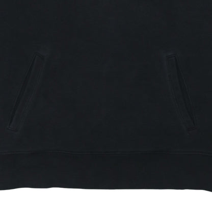 Fila Women Black Pullover Hoodie Medium Cotton Blend Casual