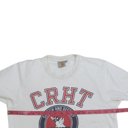 Carhartt Men's White CRHT Camp Detroit Graphic T-Shirt Size M