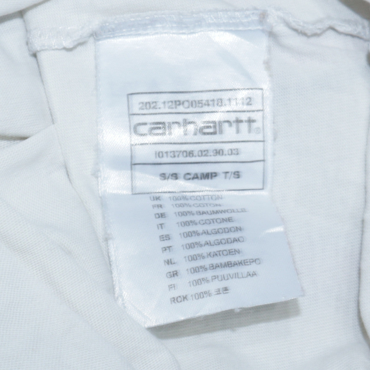 Carhartt Men's White CRHT Camp Detroit Graphic T-Shirt Size M