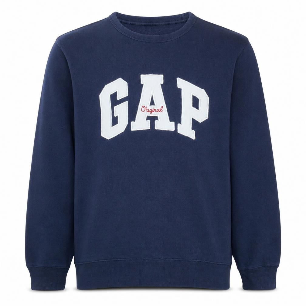Gap Men's Blue Original Logo Pullover Sweatshirt Size M