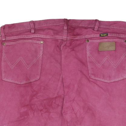 Wrangler Men's Pink Straight Leg Jeans 40x32 Cotton Denim Classic