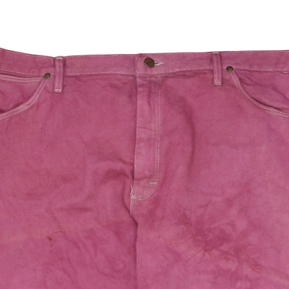 Wrangler Men's Pink Straight Leg Jeans 40x32 Cotton Denim Classic