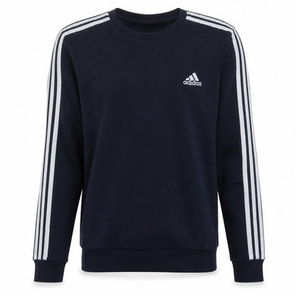Adidas Men's Blue Pullover Sweatshirt Medium Crew Neck Fleece
