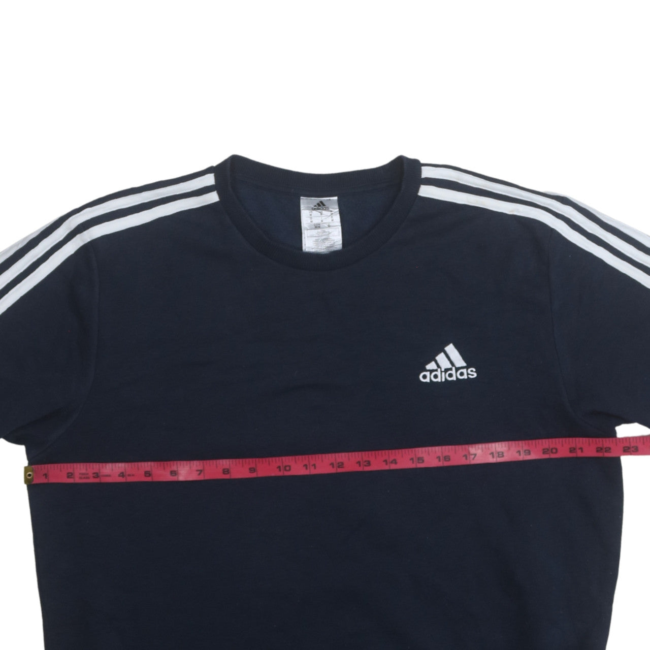 Adidas Men's Blue Pullover Sweatshirt Medium Crew Neck Fleece