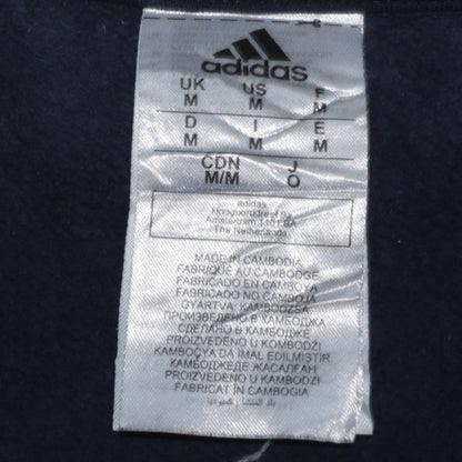 Adidas Men's Blue Pullover Sweatshirt Medium Crew Neck Fleece