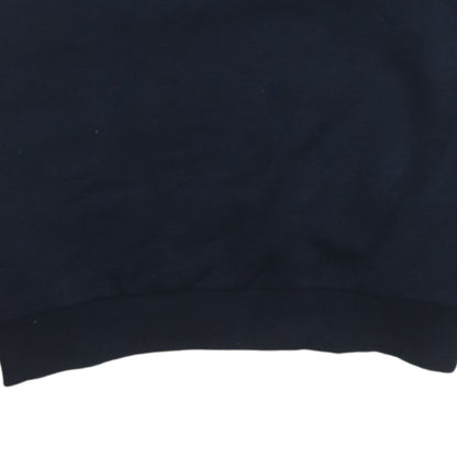 Adidas Men's Blue Pullover Sweatshirt Medium Crew Neck Fleece
